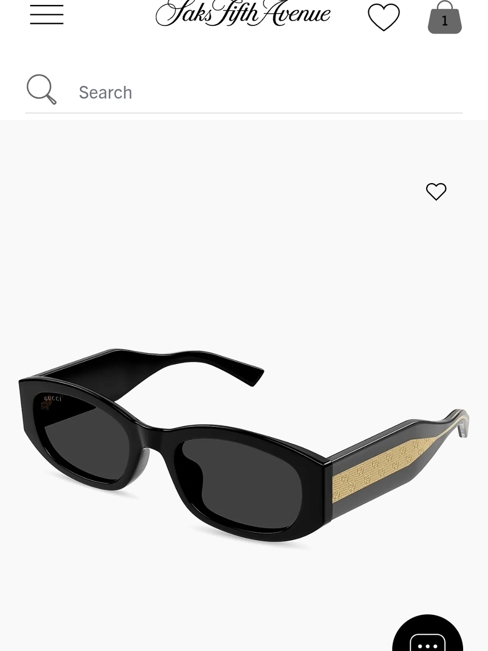 Gucci Black Frame Sunglasses with Dark Green Lenses GG2068SA - Picture 10 of 13